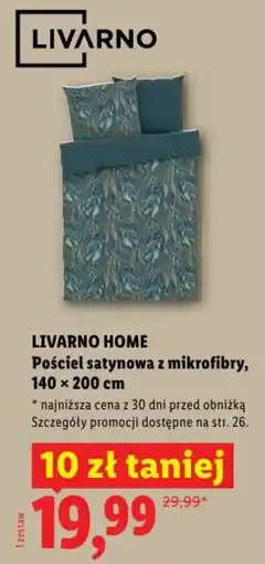Lidl LIVARNO HOME Pościel satynowa z mikrofibry oferta