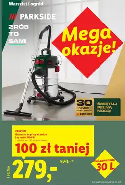Lidl Parkside odkurzacz do pracy na mokro i na sucho, 1500 w oferta