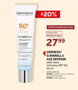 Ziko Dermo DERMEDIC SUNBRELLA AGE DEFENSE lekki krem ochronny SPF 50+ oferta