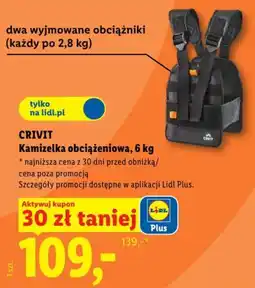 Lidl CRIVIT Kamizelka obciążeniowa, 6 kg oferta