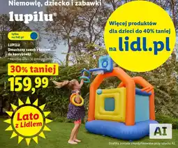 Lidl LUPILU Dmuchany zamek z koszem do koszykówki oferta