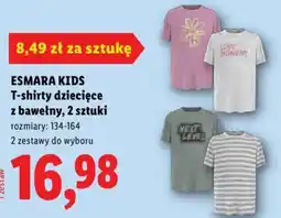 Lidl Esmara kids t-shirty dziecięce oferta