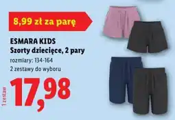 Lidl Esmara kids szorty dziecięce oferta