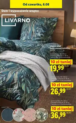 Lidl Livarno home posciel satynowa z mikrofibry oferta