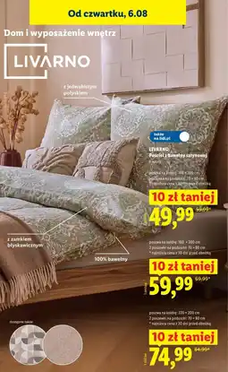 Lidl Livarno poscieł z bawełny satynowej oferta
