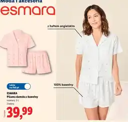 Lidl Piżama damska z bawełny oferta