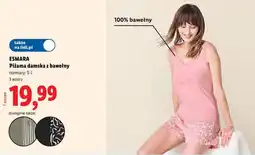 Lidl Pizama damska z bawełny oferta