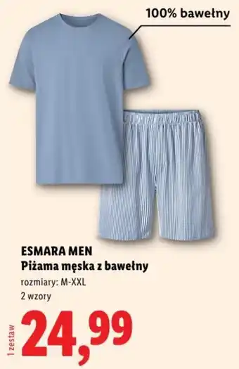 Lidl ESMARA MEN Piżama męska z bawełny oferta
