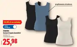 Lidl Esmara zestaw 2 topów damskich oferta