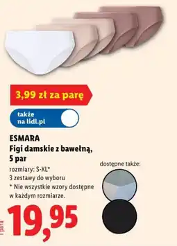 Lidl ESMARA Figi damskie z bawełną oferta