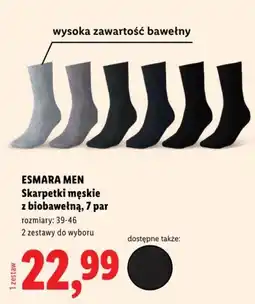 Lidl ESMARA MEN Skarpetki męskie z biobawełną oferta