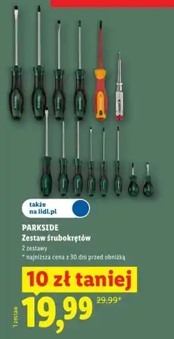 Lidl PARKSIDE Zestaw śrubokrętów oferta