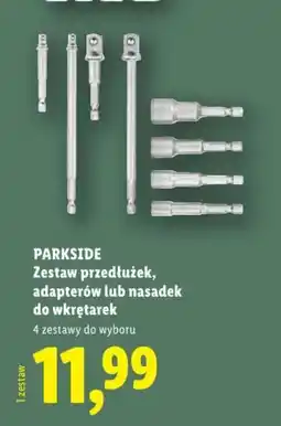 Lidl PARKSIDE Zestaw przedłużek, adapterów lub nasadek do wkrętarek oferta