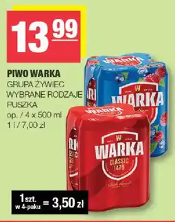 EuroSPAR Piwo Warka oferta