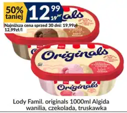 Sużyw Lody Famil. originals 1000ml Algida oferta