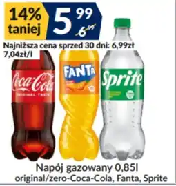 Sużyw Napój gazowany 0,85l original/zero-Coca-Cola, Fanta, Sprite oferta
