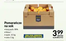 Makro Pomarańcze na sok METRO Chef oferta