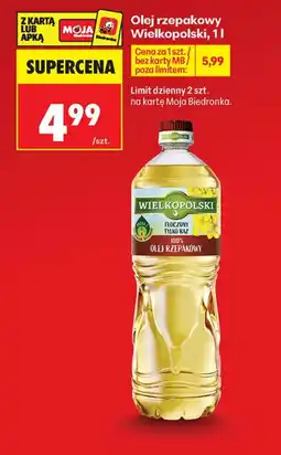Biedronka Olej Wielkopolski oferta