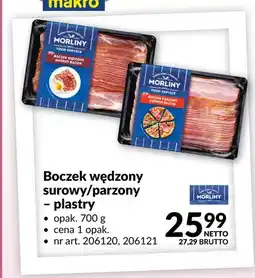 Makro Boczek wędzony parzony plastry Morliny oferta