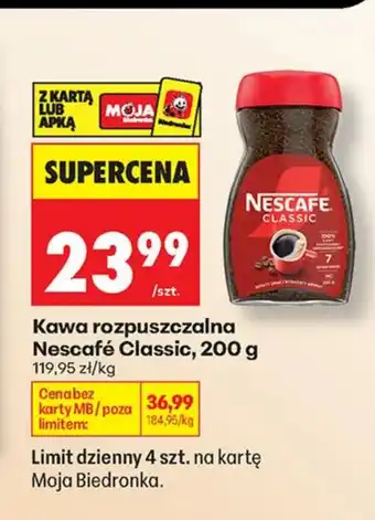 Biedronka Kawa rozpuszczalna Nescafe oferta