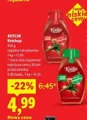 Lidl Ketchup pikantny Kotlin oferta