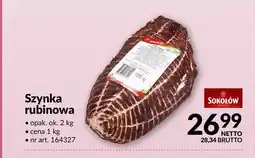 Makro Szynka rubinowa Sokołów oferta