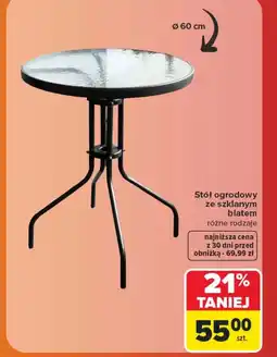Carrefour Stół ogrodowy oferta
