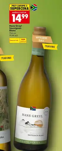 Biedronka Wino białe Hans Greyl oferta
