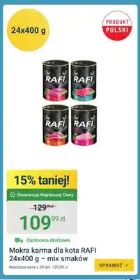 ERLI Mokra karma dla kota Rafi 24-pak 400 g - mix smaków oferta