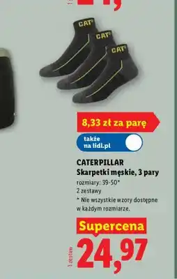 Lidl Skarpetki męskie Caterpillar 3-pak oferta