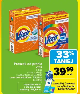 Carrefour Proszek do prania Vizir oferta