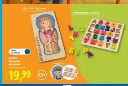 Lidl Drewniana układanka anatomia dziewczynka Lupilu oferta