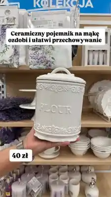 Pepco Ceramiczny pojemnik na mąkę oferta