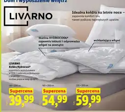 Lidl Kołdra Hydrocool Livarno 140x200 cm oferta