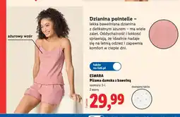 Lidl Piżama damska z bawełny pointelle Esmara oferta