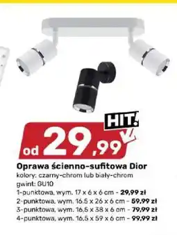 Bricomarche Oprawa ścienno-sufitowa Dior 3-punktowa oferta