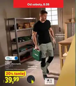 Lidl Spodnie robocze męskie Parkside oferta