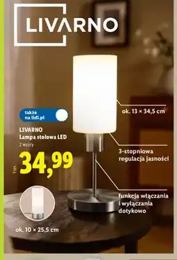 Lidl Lampa stołowa LED Livarno oferta
