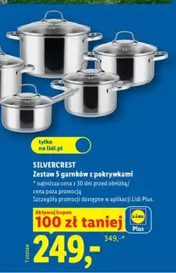 Lidl Zestaw garnków z pokrywkami Silvercrest oferta