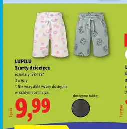 Lidl Szorty dziecięce Lupilu oferta
