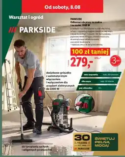Lidl Odkurzacz do pracy na mokro i na sucho Parkside 1500W oferta