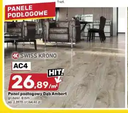 Bricomarche Panele podłogowe Dąb Ambert Swiss Krono AC4 oferta