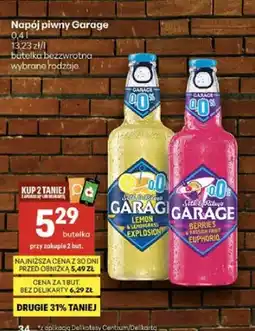 Delikatesy Centrum Napój piwny bezalkoholowy Garage Lemon & Lemongrass oferta