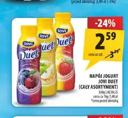 Arhelan Napój jogurtowy Jovi Duet jagoda wiśnia Lactalis oferta
