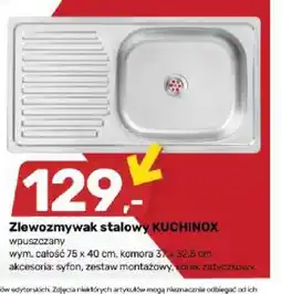 Bricomarche Zlewozmywak stalowy KUCHINOX oferta
