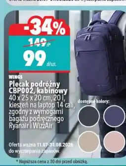 Biedronka Plecak Wings oferta