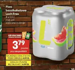 Delikatesy Centrum Piwo bezalkoholowe Lech Free 4-pak oferta