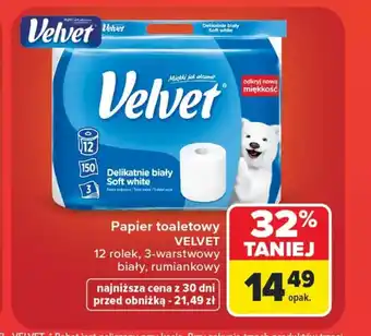 Carrefour Market Papier toaletowy Velvet oferta