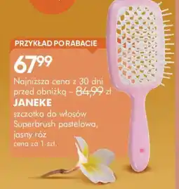 SuperPharm Janeke szczotka do włosów Superbrush pastelowa, jasny róż oferta
