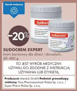 SuperPharm Sudocrem Expert krem barierowy dla dzieci i dorosłych oferta